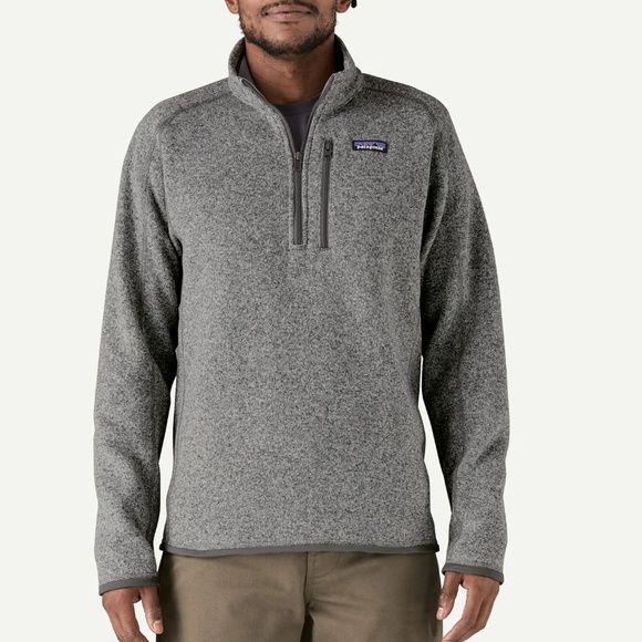 Patagonia Men's Better Sweater 1/4 Zip Fleece Pullover in Gray Size Medium - Picture 1 of 7